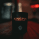 Candle in dark room