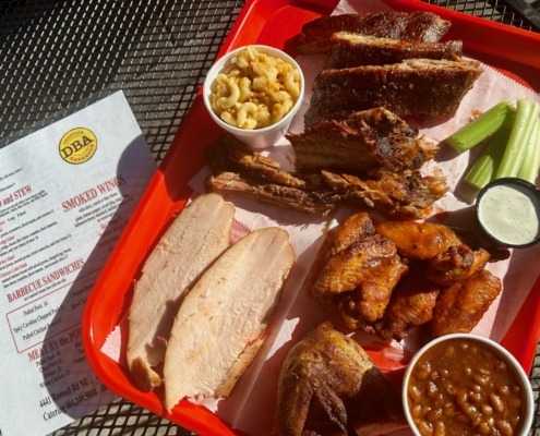 A delicious spread from DBA Barbecue