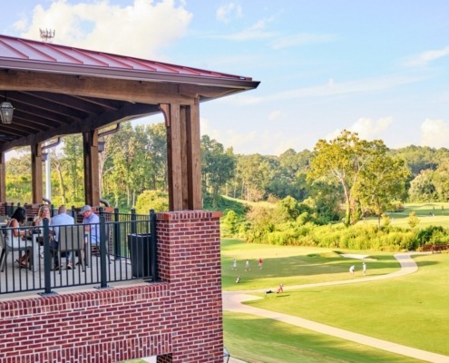 Boone's Restaurant Patio Overlooking Golf Course